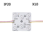 plaque led blanc circuits imprimés diodes modernes connecteurs électriques 24v ccs dimmable