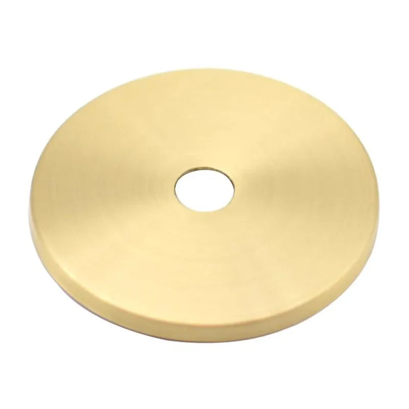 disques métalliques dorés lisses brillants modernes accessoires éclairage diy abat jour fixations invisibles trou