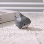 requin papier gris blanc origami deco maison animal compagnie occasionnel artisanal populaire