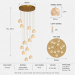 suspension lumineuse moderne marbre beige cuivre salon salle manger cuisine