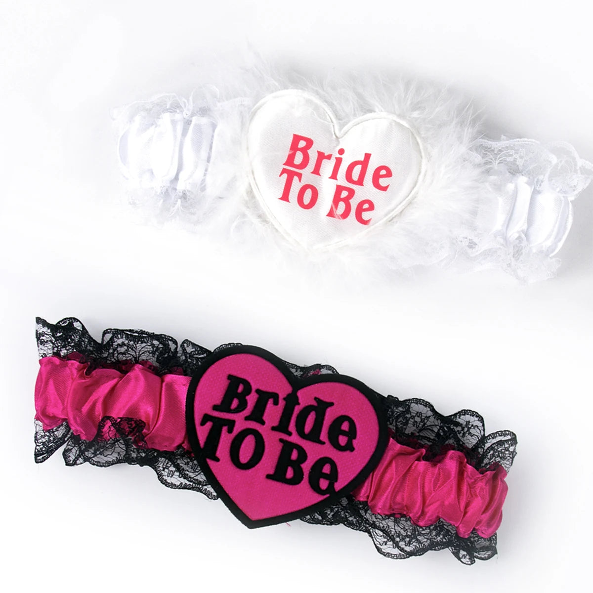 gants mariage dentelle blanche rose noire occasion festive adhésif plumes brodé Bride To Be