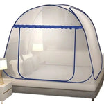 filet lit pliable moustiquaire polyester coton quadratique transparent gris bleu moderne opacité