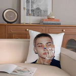taies oreiller imprimées korean idol moderne blanc coussin polyester opaques étoiles idole housses décoration