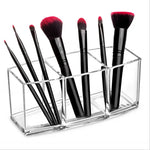 organiseur rangement transparent moderne maquillage parfum soins cosmétique deux étages acrylique multifonctionnelle