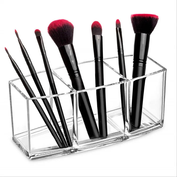 organiseur rangement transparent moderne maquillage parfum soins cosmétique deux étages acrylique multifonctionnelle