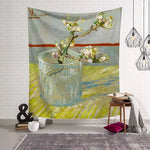 tapisserie murale décoration chambre van gogh tournesol nuit étoilée tissu artistique grand