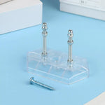 support mural planche roulettes noir transparent moderne vis fixations incluses