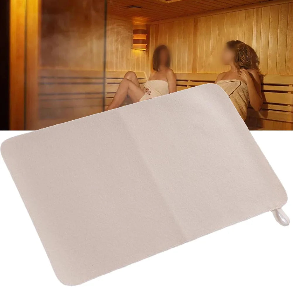 tapis d'isolation feutré absorbant eau minimaliste gris noir blanc sauna bain