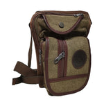 sac banane homme toile noir marron logo porte clés monnaie téléphone papeterie équipement sportif