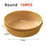 papier cuisine antiadhésif tapis friteuse air moderne rectangle rond 100pcs 150pcs 200pcs respectueux environnement