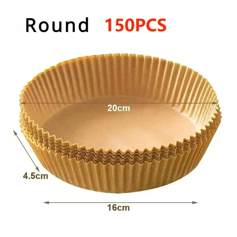 papier cuisine antiadhésif tapis friteuse air moderne rectangle rond 100pcs 150pcs 200pcs respectueux environnement