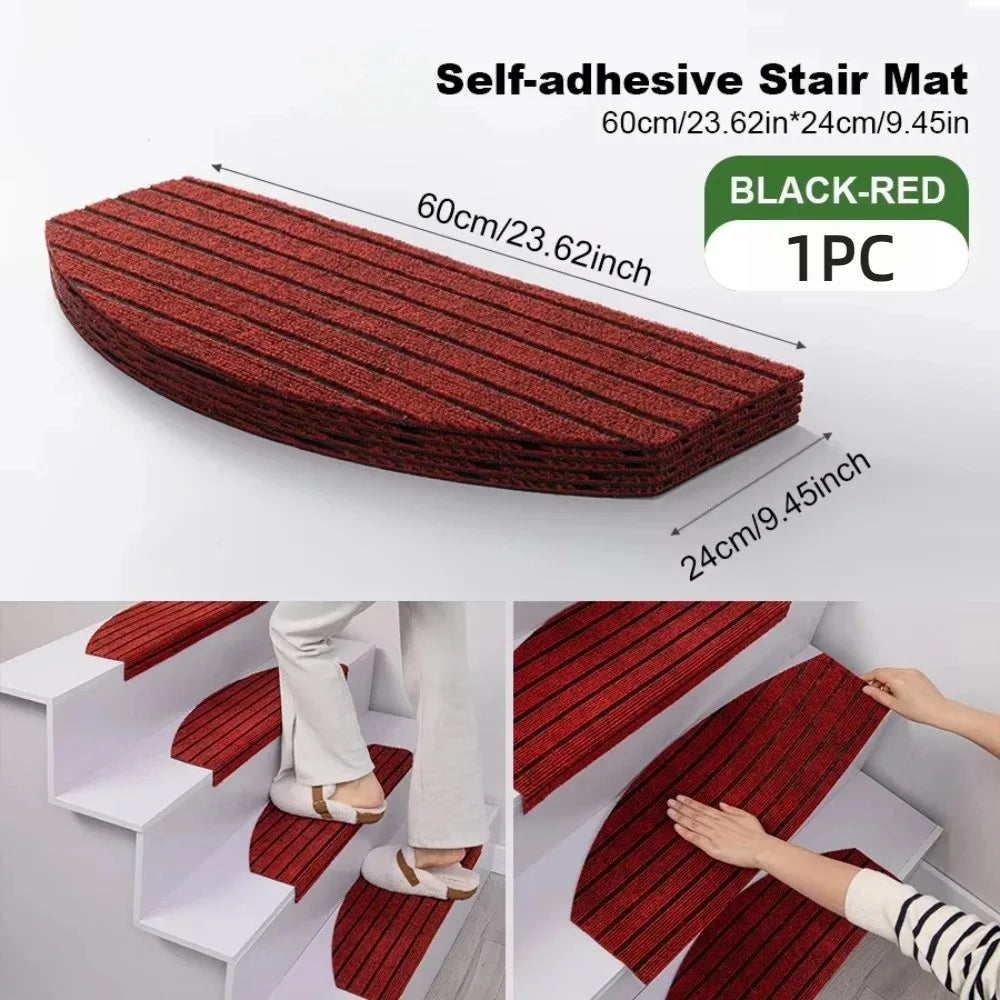 tapis marche antidérapant polyester texturé rouge noir vert pomme opalescent moderne 60cm 24cm