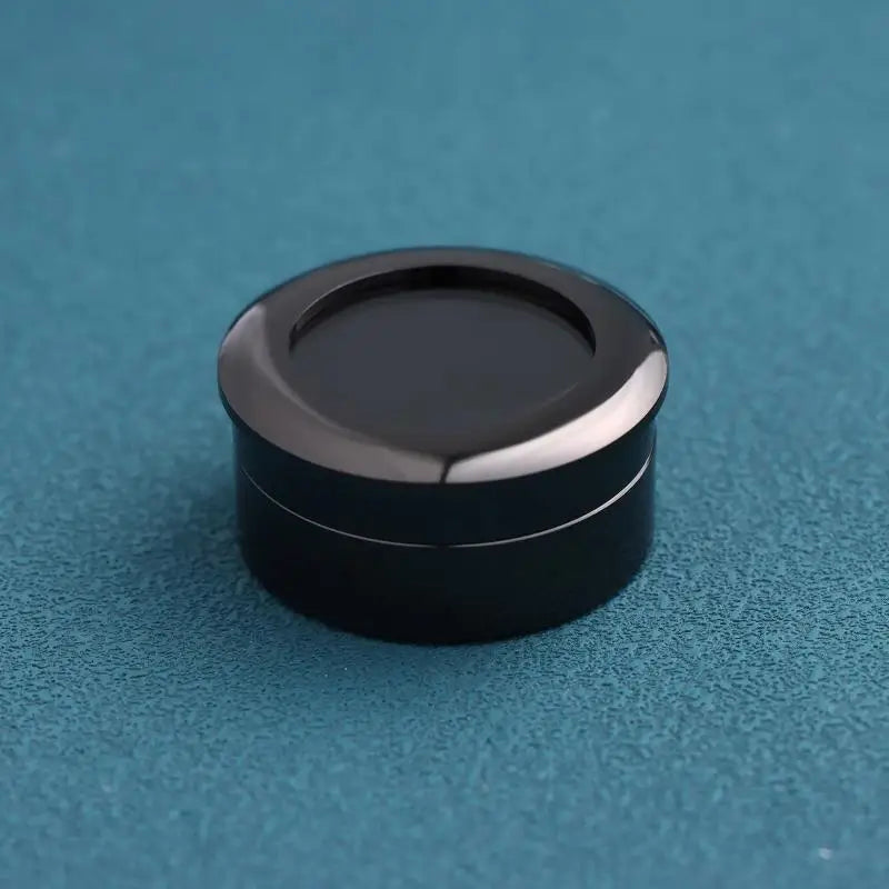 boîtes rangement bijoux rondes métal argentées noires modernes opaques petit grand