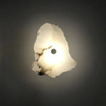 lampe murale moderne pierre naturelle blanc éclairage fixations led chambre salon