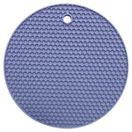 tapis table silicone moderne hexagones antidérapant résistant chaleur plat antidérapant multicolore vert violet bleu