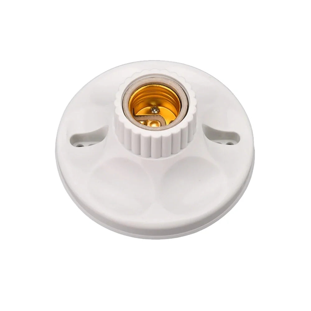 support lampe céramique blanc motif texturé moderne douille E27 vissage ampoule LED industriel fixe