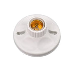 support lampe céramique blanc motif texturé moderne douille E27 vissage ampoule LED industriel fixe