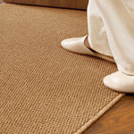 tapis moderne rustique polyester noué beige clair extérieur intérieur salon chambre durable lavable machine
