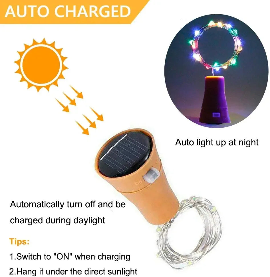 décoration noël guirlande solaire led fil cuivre moderne minimaliste orange noir blanc
