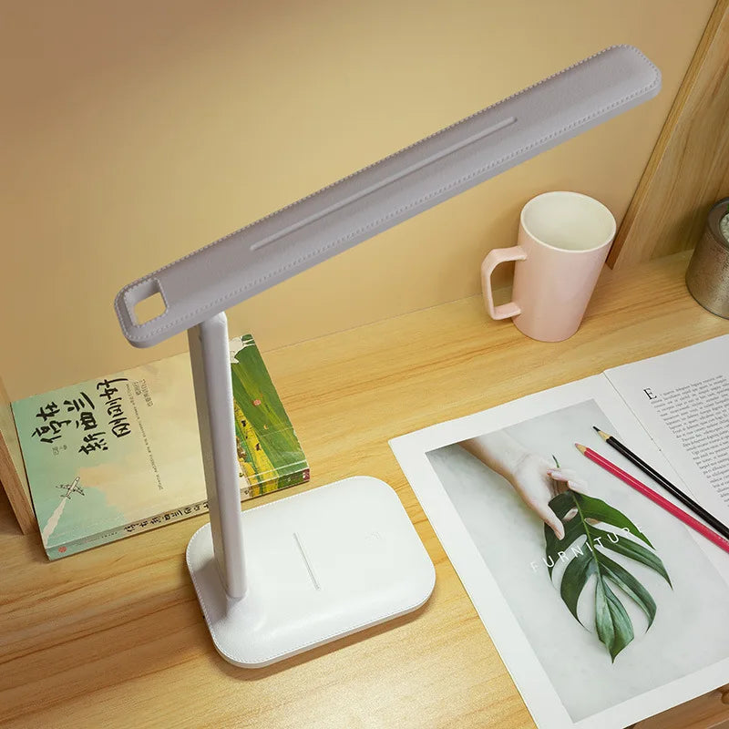 lampe led flexible rechargeable support telephone modernisée blanc gris