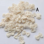 rubans nœuds couleur rose pâle beige clair vert pastel décoratifs élégants écologiques polyester tissu