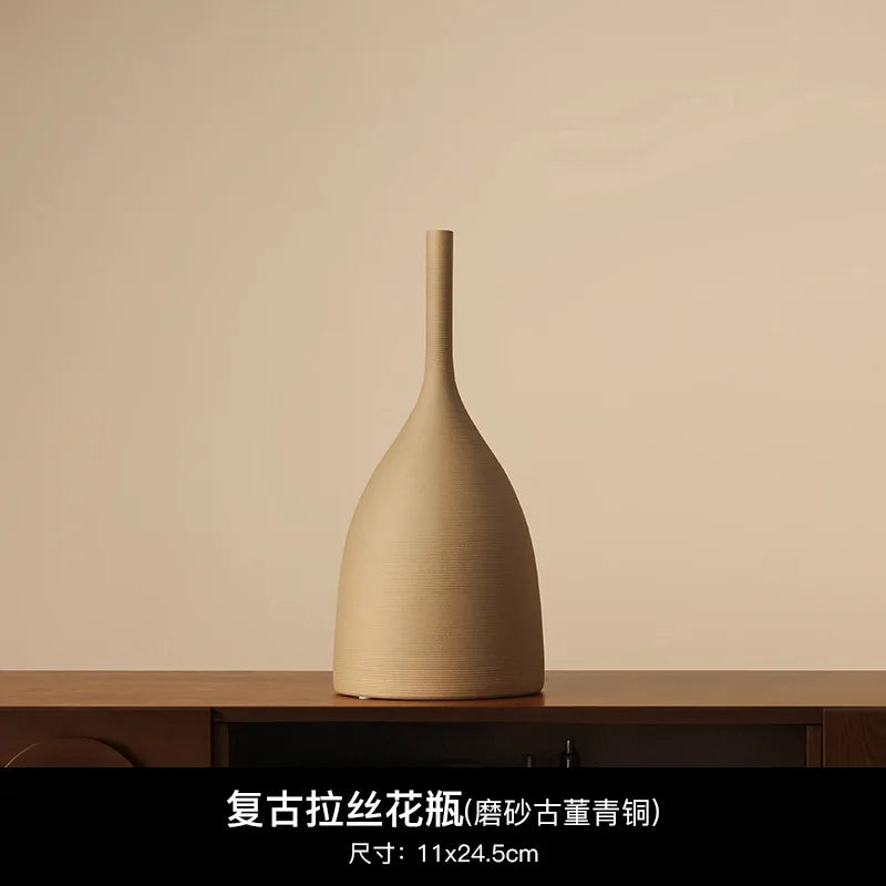 vases décoratifs céramique beige marron rouge minimaliste modernes scandinaves abstraits portaits bougies