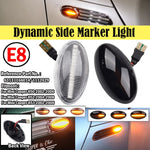 feux signalisation latéral dynamique noir transparent moderne 30x60mm clignotant led ambre mini cooper r50