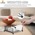 support serviettes métal noir grille moderne armature rotative cuisine restaurantextérieur
