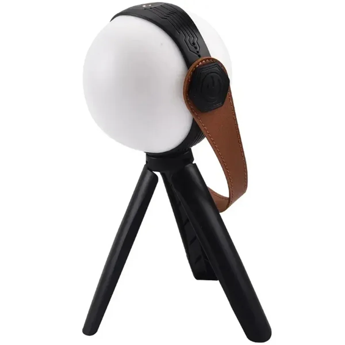 lampe led portable camping rechargeable suspension trépied sangle cuir moderne étancheextérieur