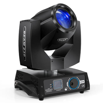 projecteur scène noir moderne 230W DMX512 16CH affichage lcd bouton rotatif interrupteur
