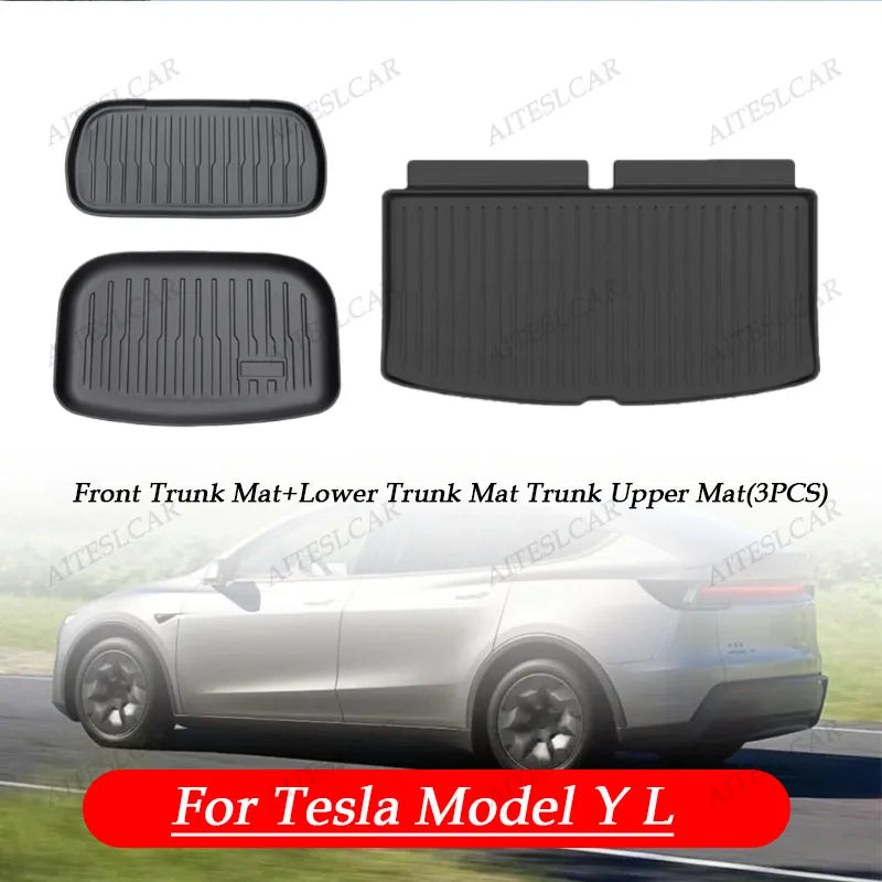 tapis coffre noir rayures horizontales clips modernes imperméable résistant intempéries tpe tapis