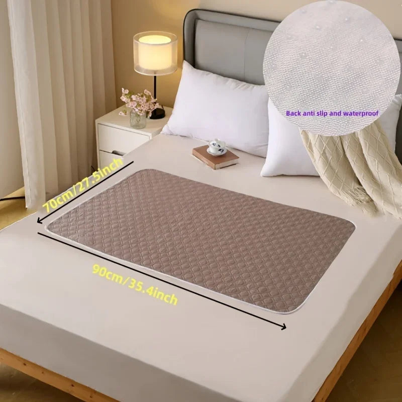 protège matelas gris clair beige texture quadrillée moderne anti fuites taille 80x120cm lavable main