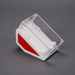 support souris transparent moderne clips ventilation jeu acrylique minimaliste đen trắng