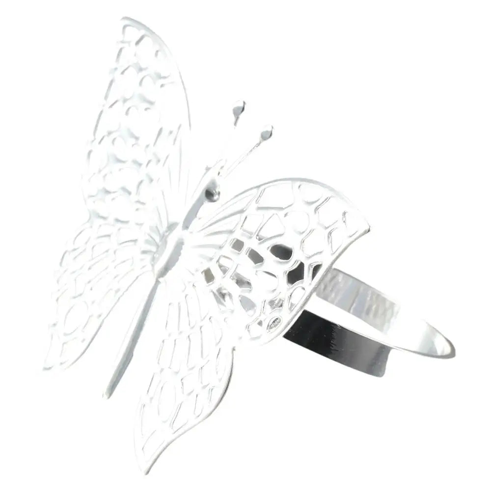 bracelet or papillon ajouré moderne ajustable fantaisie bijou mode respectueux environnement métal
