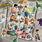 sticker autocollant toy story buzz lightyear woody personnages animation cartoon plastique imperméable bricolage téléphone