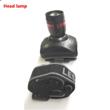 lampe torche rechargeable ipx6 noire bleue rouge clip led 10w 5000k camping fishing walking