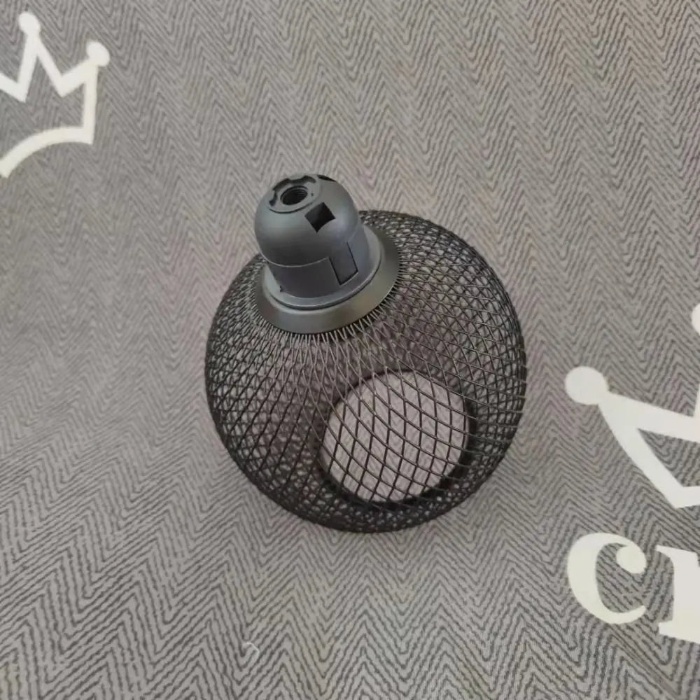 lampe suspendue moderne or noir blanc maille métallique industrielle amoule tringle 14cm 12cm 13cm
