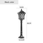 lampe sol extérieure ip65 noir bronze led 2492000lm grille ajourée classique vintage aluminium