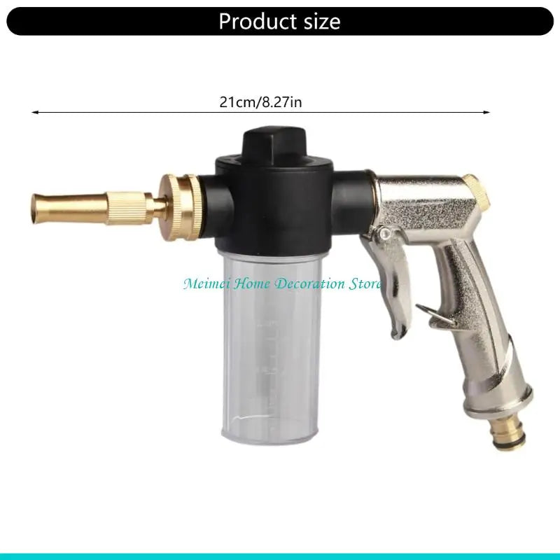 pistolet mousse lavage automobile argenté noir doré transparent industriel utilitaire