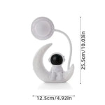 lampe table astronaute lune ufo moderne chambre blanc bleu rose orange