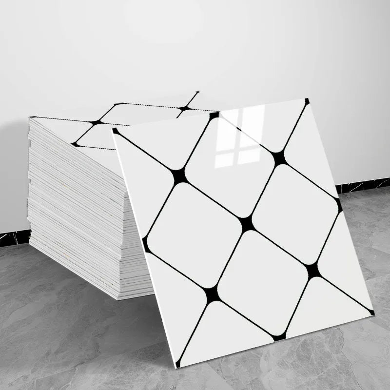 autocollants muraux carreaux brique blanc noir adhésifs modernes cuisine chambre salle bains renovatable minimalistes