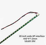 ruban led vert clair 19 20 21.5 pouces ligne continue moderne connecteur yeux