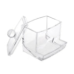 organisateur maquillage pot blanc rayures moderne brosse éponge coton scies serviettes
