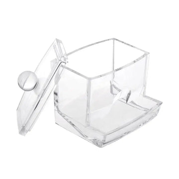 organisateur maquillage pot blanc rayures moderne brosse éponge coton scies serviettes
