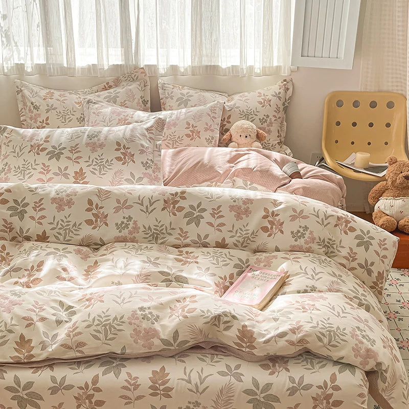 Literie luxe coton 100% pour chambre romantique