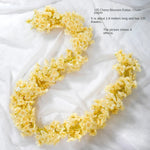 décoration intérieure guirlande fleurs artificielles rose clair mariage anniversaire baby shower pendaison crémaillère