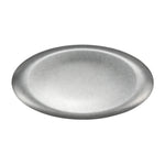 plateau service ovale acier inoxydable argenté vintage finition patinée personnalisable