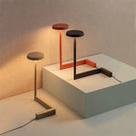 lampe pied moderne minimaliste gris rouge noir épurée LED salon chambre(toucher interrupteur)