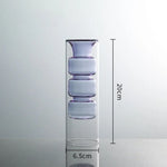 vases décoratifs modernes verre transparent couleur rose violet vert jaune bleu formes organiques arrondies