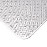 tapis bain personnalisable photo noir blanc motif géométrique moderne adhésif polyester salle bain